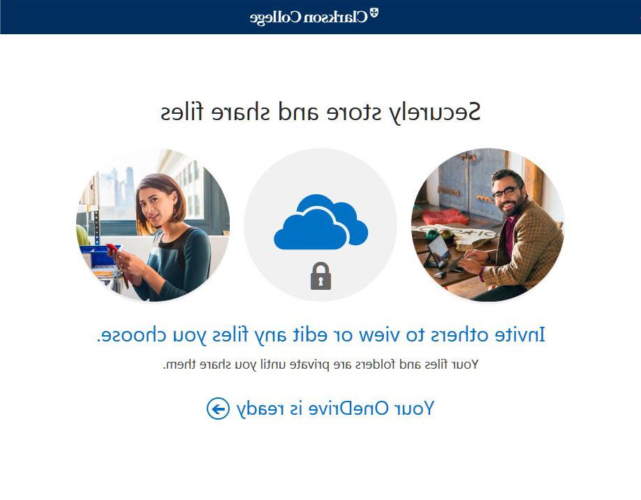 OneDrive Provisioning Complete Screen